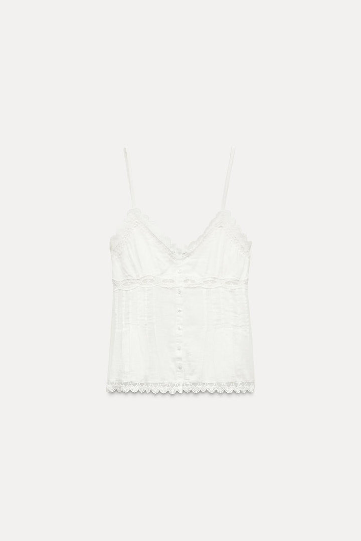 Liza | Embroidered Star Top