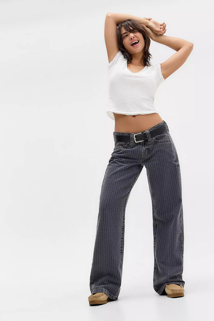 Emma | Pinstripe Jeans