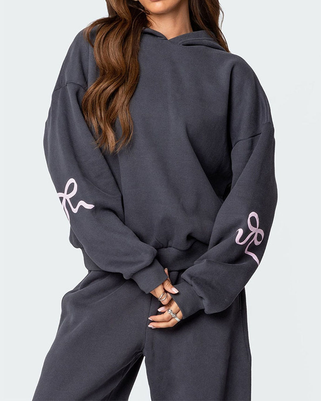 Isla - Bow Hoodie and Jogger Set