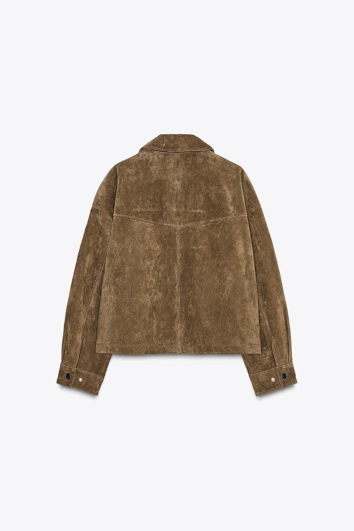 Nora Leather Bomber