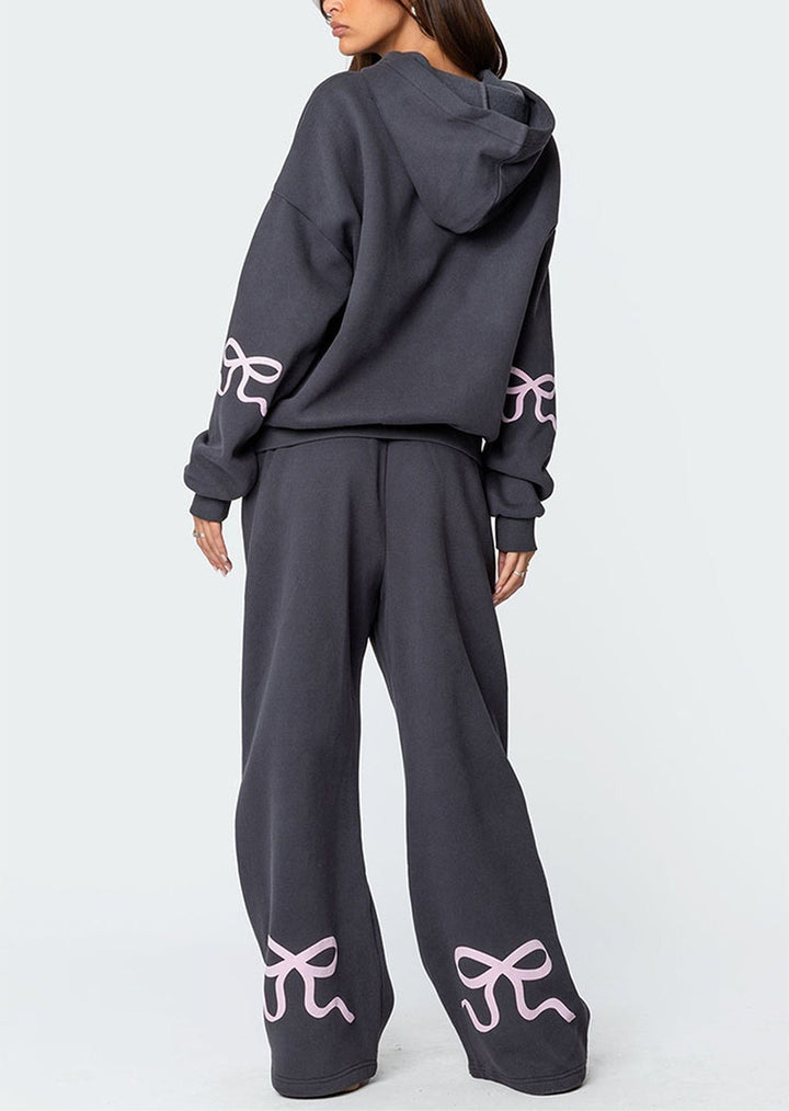 Isla - Bow Hoodie and Jogger Set
