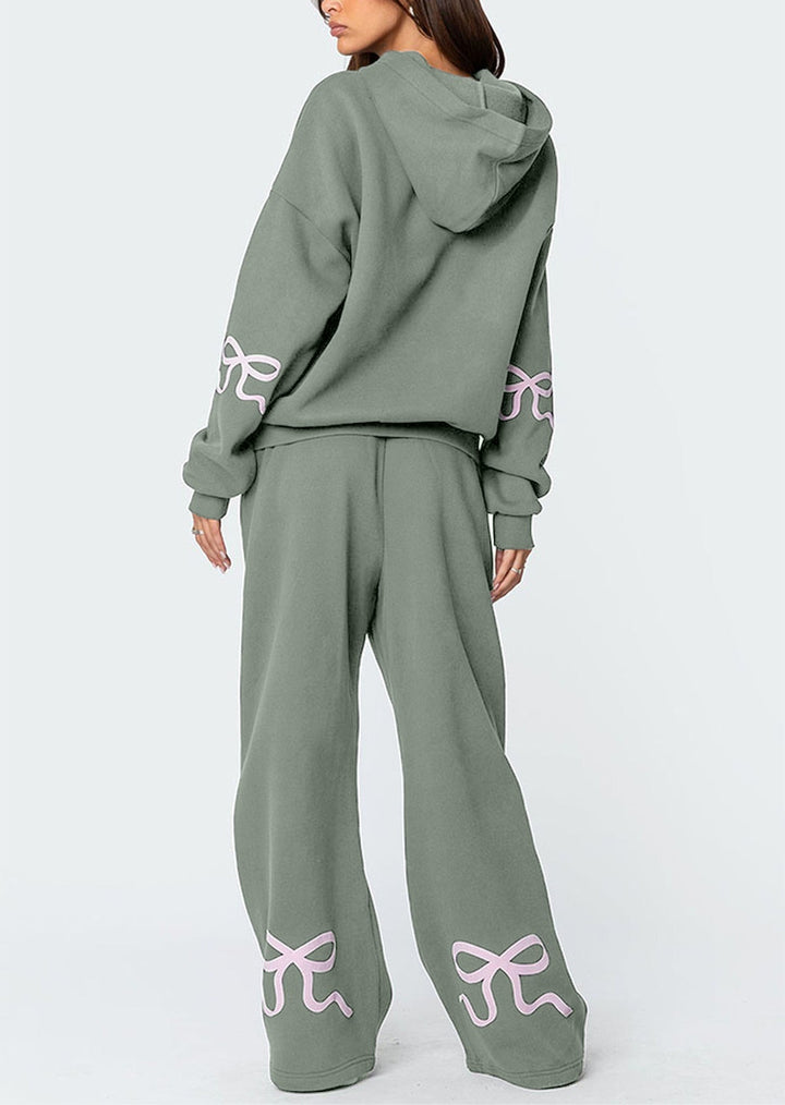 Isla - Bow Hoodie and Jogger Set
