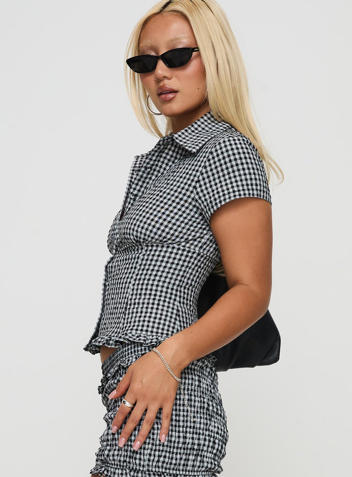 Lisa | Gingham Blouse