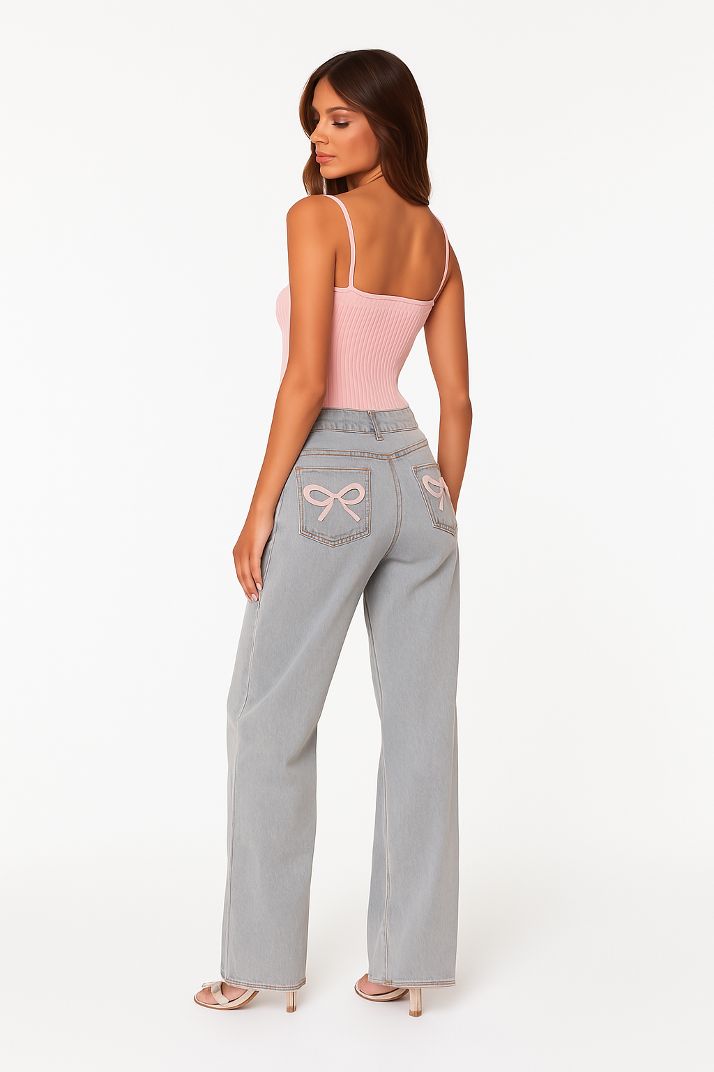 Elisa | Relaxed Bow Jeans