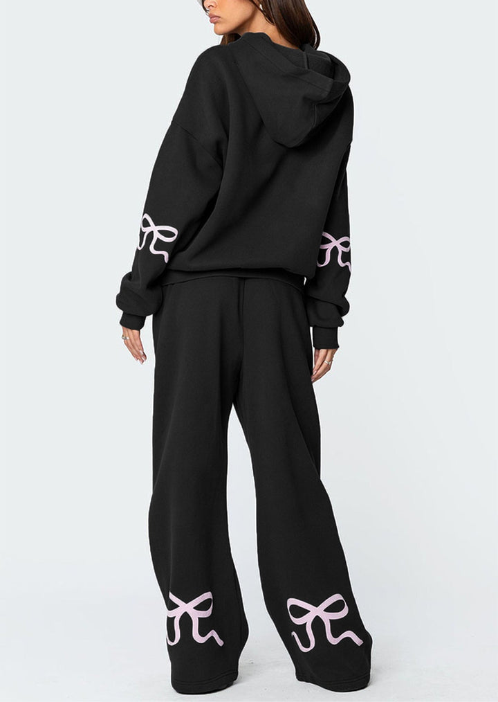 Isla - Bow Hoodie and Jogger Set