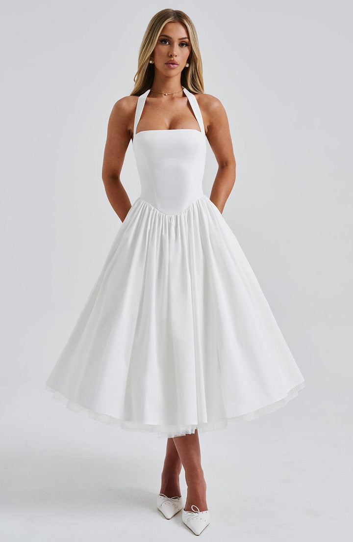 Alba | Elegant Midi Dress