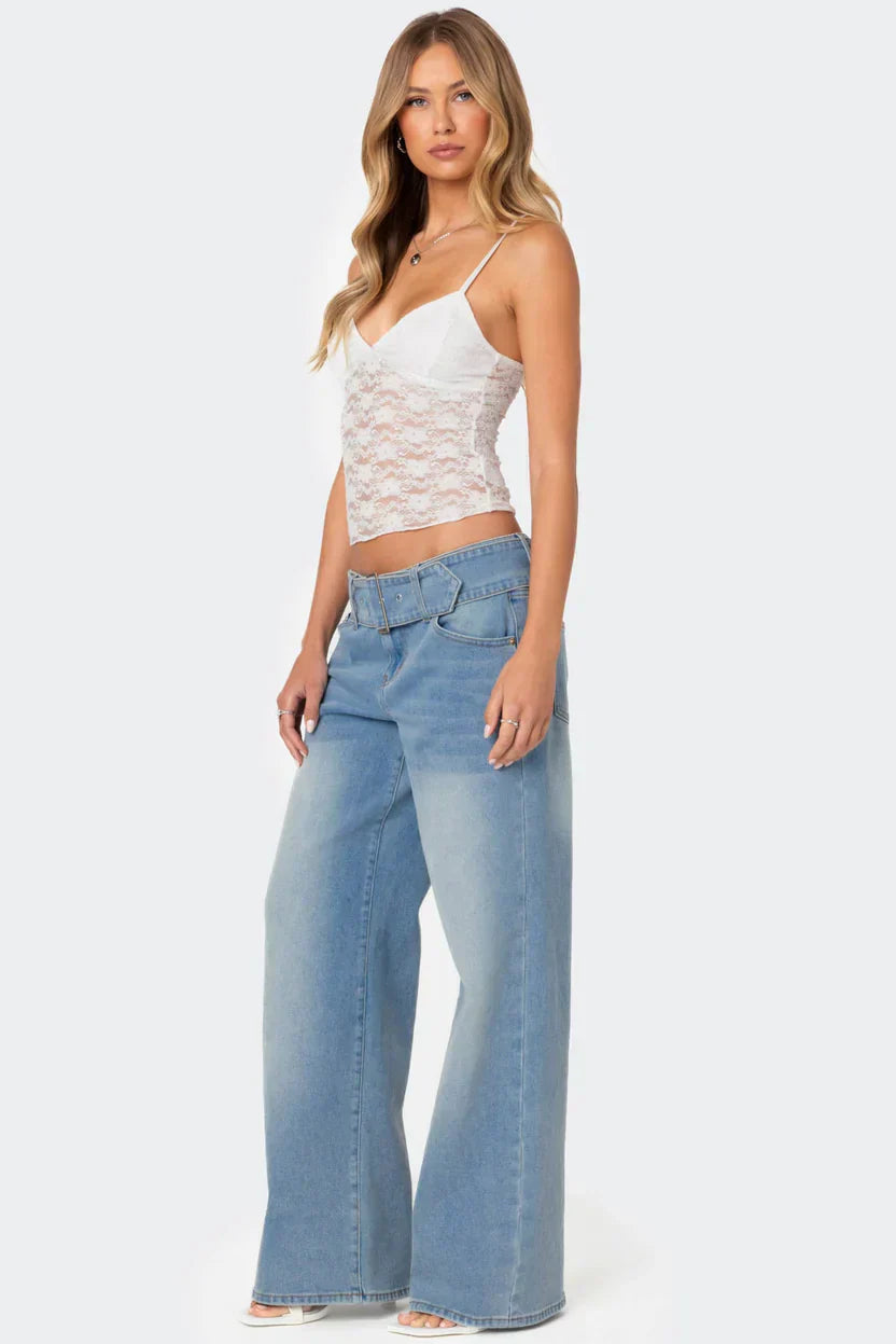 Azalea | Sheer Lace Top