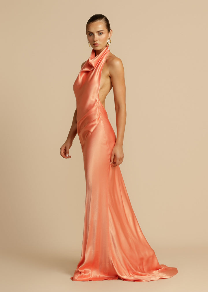 Amara | Satin Maxi Dress