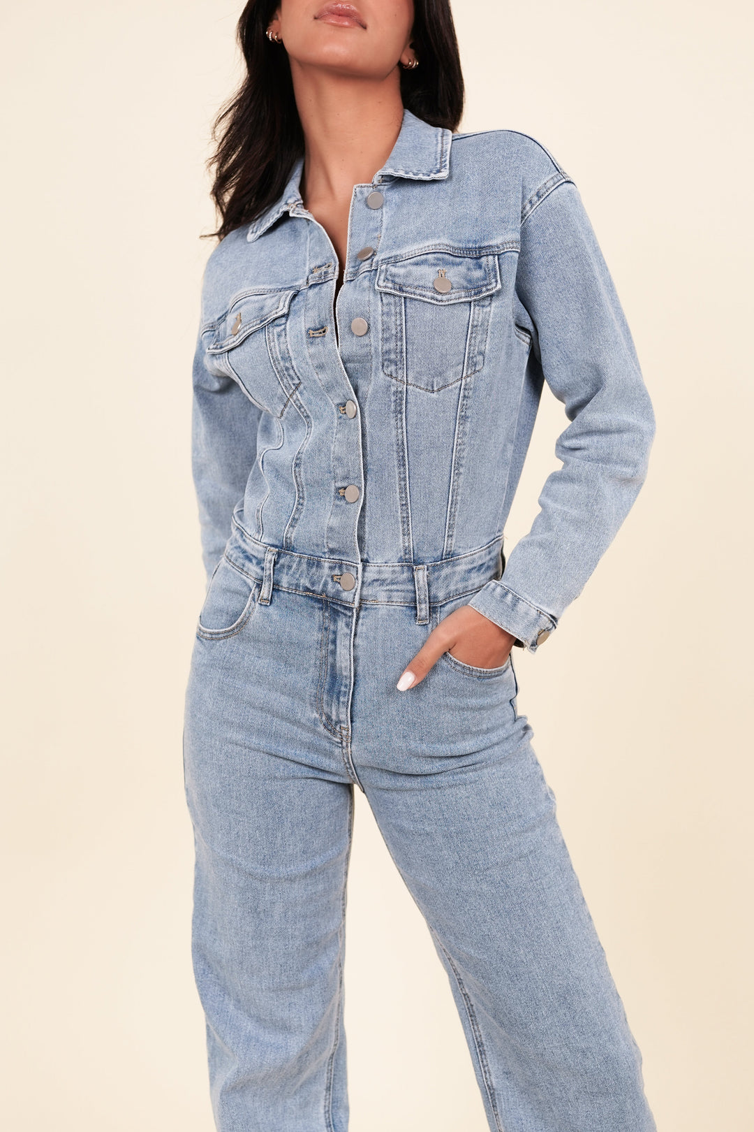 Riley Denim Jumpsuit