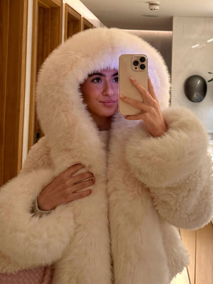 Henna fur coat