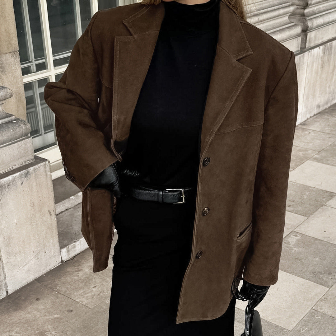 Suede Jacket for Fall | Warm and Fashionable - Stylish Coat